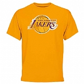 Los Angeles Lakers Big x26 Tall Team WEM T-Shirt - Gold,baseball caps,new era cap wholesale,wholesale hats
